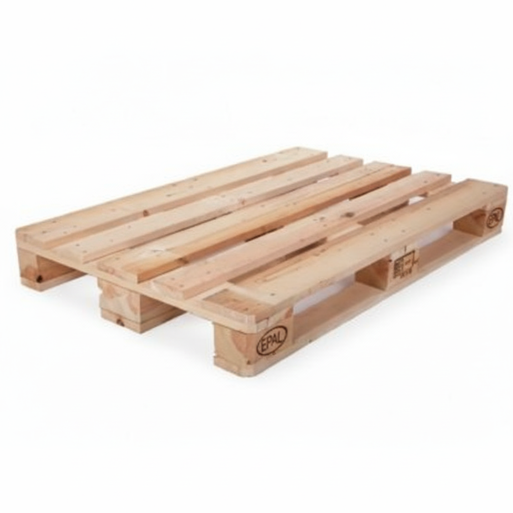 1200 x 800 mm Euro wooden pallet (EPAL standard) used for export, logistics, and warehouse handling.