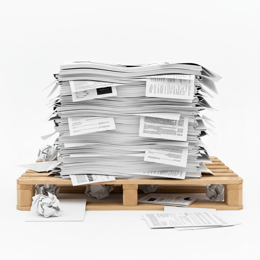 Scrap Black and White Paper (BW) – Paper Recycling Singapore Stack of black and white office paper (BW) prepared for recycling in Singapore