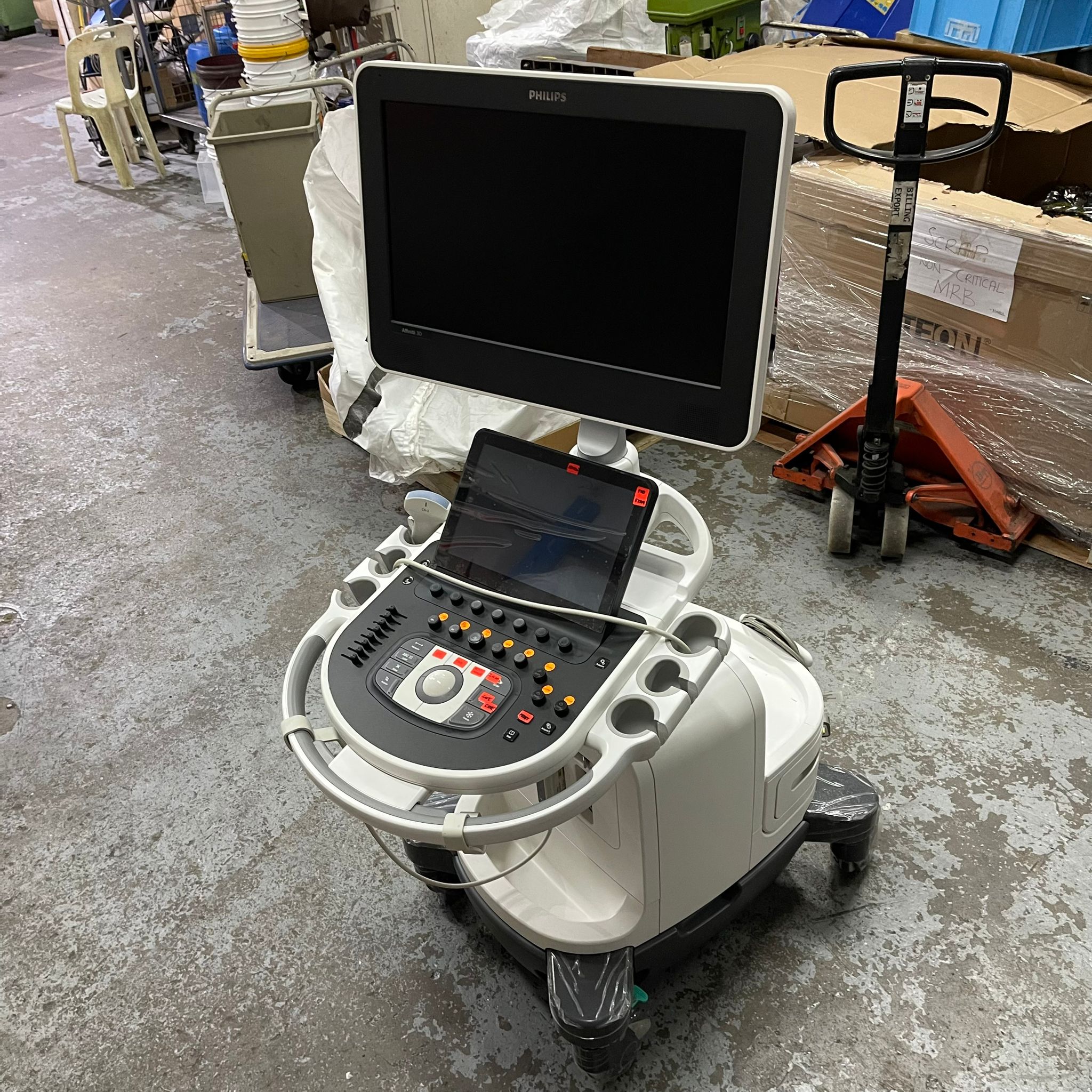 Medical ultrasound machine ready for recycling and proper disposal in Singapore